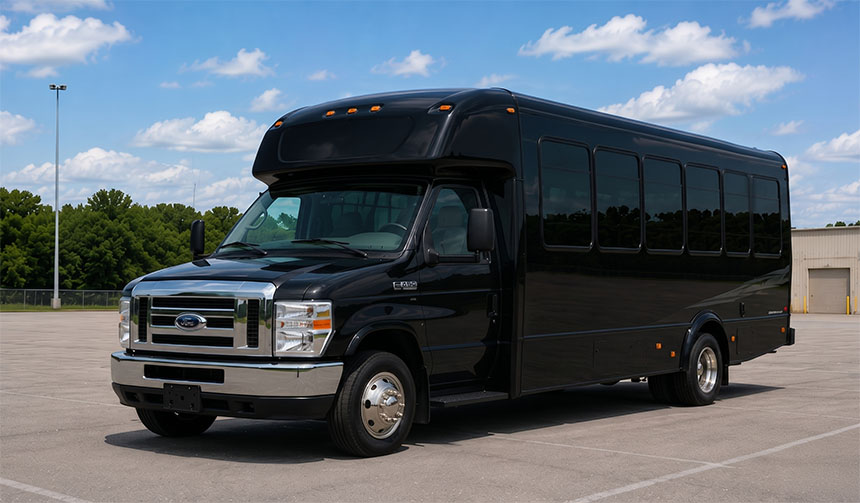 20-passenger minibus for charter in Austin, TX